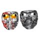 thumbnail image 3 of 2x Gafas De Máscara De Calavera De Motocicleta Gafas De Motocross Negras + Anteojos Cromados, 3 of 5