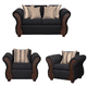 thumbnail image 1 of Juego De Living 2-1-1 MARSELLA Negro, 1 of 3