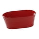 thumbnail image 5 of Cubo de hielo galvanizado ovalado para bebidas, lata rústica para fiestas, cubo para vino, cubo para cerveza, para enfriar vino, champán, cócteles, ba rojo, 5 of 5