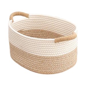 Bothyi - Cestas Tejidas Con Cuerda De Algodón Para Organizar Cesta De Juguetes Portátil Para Gatos Y Perros, 22Cm X 16Cm X 11Cm