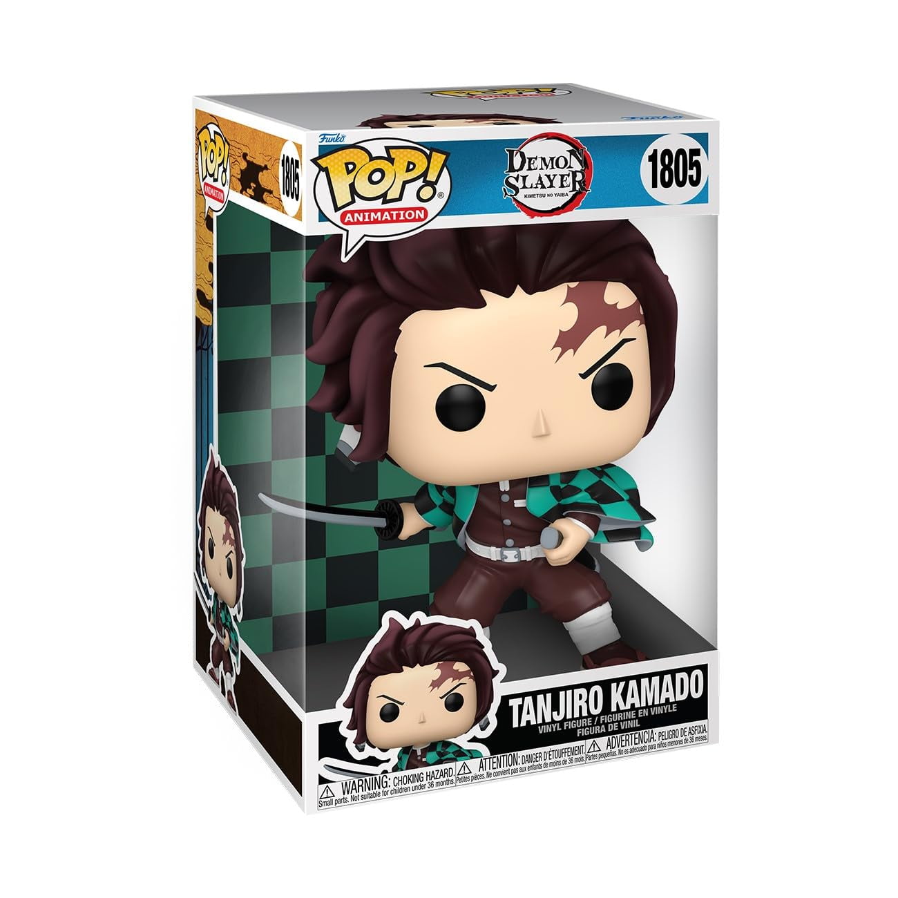 Figura De Vinilo Funko Pop Jumbo Demon Slayer Tanjiro Kamado