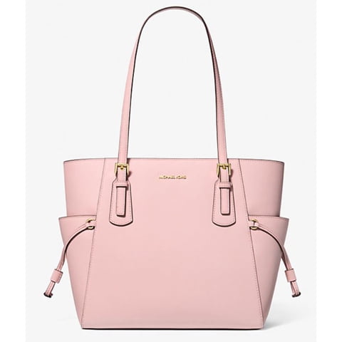 Cartera Michael Kors Voyager L Saffiano Cuero, Color Rosado