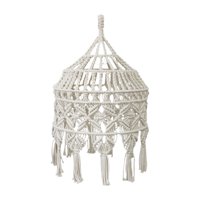 Magideal - Manta De Sombra De Lámpara Bohemia, Cubierta De Luces Tejida Hecha A Mano, Pantalla De Lámpara De Macramé, Pantalla De Lámpara Colgante Para Dormitori