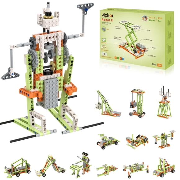 Kit STEM Apitor Robot E para niños de 8 a 12 años con tapete de aprendizaje