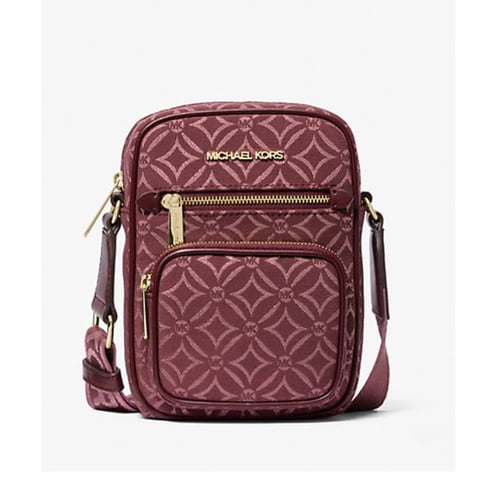 Cartera Desconocida Michael Kors Womens Jet Set Medium Metallic Logo Jacquard Crossbody Bag 35F4Gttc2J-Oxbl