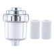 thumbnail image 2 of Purificador de agua para baño, purificador de agua para ducha, filtro debajo del grifo del fregadero, filtro de línea de limpieza para baño, filtro de 2 elementos filtrantes, 2 of 4