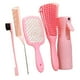 thumbnail image 3 of Juego De Cepillos Para Desenredar De 5 Piezas Para Cabello Rizado, Cepillo Para Peinar Para Cabello Ondulado, Seco, Rosa, 3 of 3