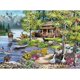 thumbnail image 1 of Rompecabezas Bits and Pieces Cabin by The Lake, 300 piezas, 1 of 9