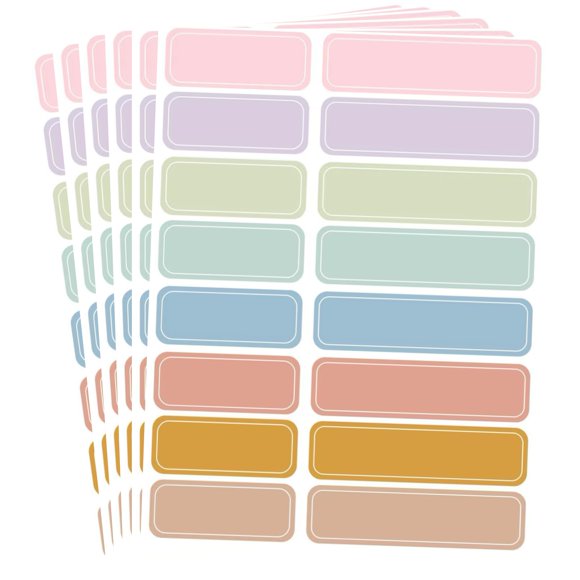 Etiquetas PreFeel impermeables, 320 uds, colores, para escribir