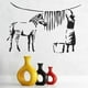 thumbnail image 2 of Decomural Banksy Zebra Washing Line WS-34488, 2 of 2