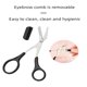 thumbnail image 3 of Tijeras para cejas XUJINCN con peine - Negro, 3 of 7