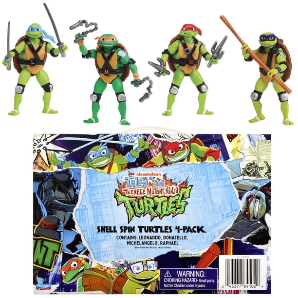 Figuras de acción Teenage Mutant Ninja Turtles Shell Spin, paquete