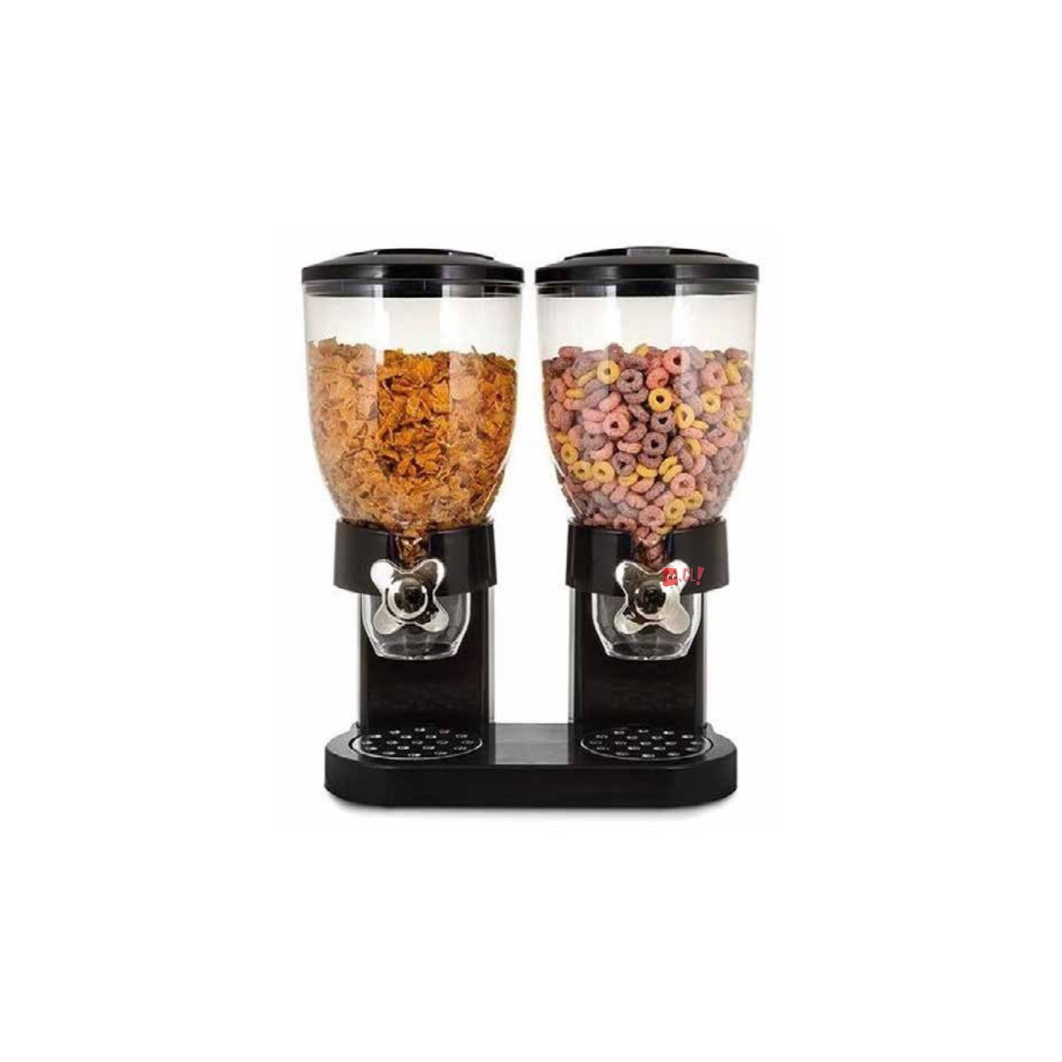 Puntostore - Dispensador De Cereal Y Semillas Doble Con Pedestal -