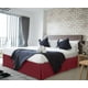 thumbnail image 2 of Falda de cama Utopia Bedding King con pliegues cuádruples, color burdeos, 2 of 3