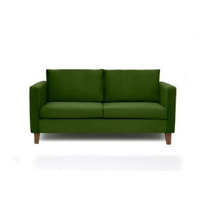 Barra Design - Sofá Mila 3C Felpa Verde