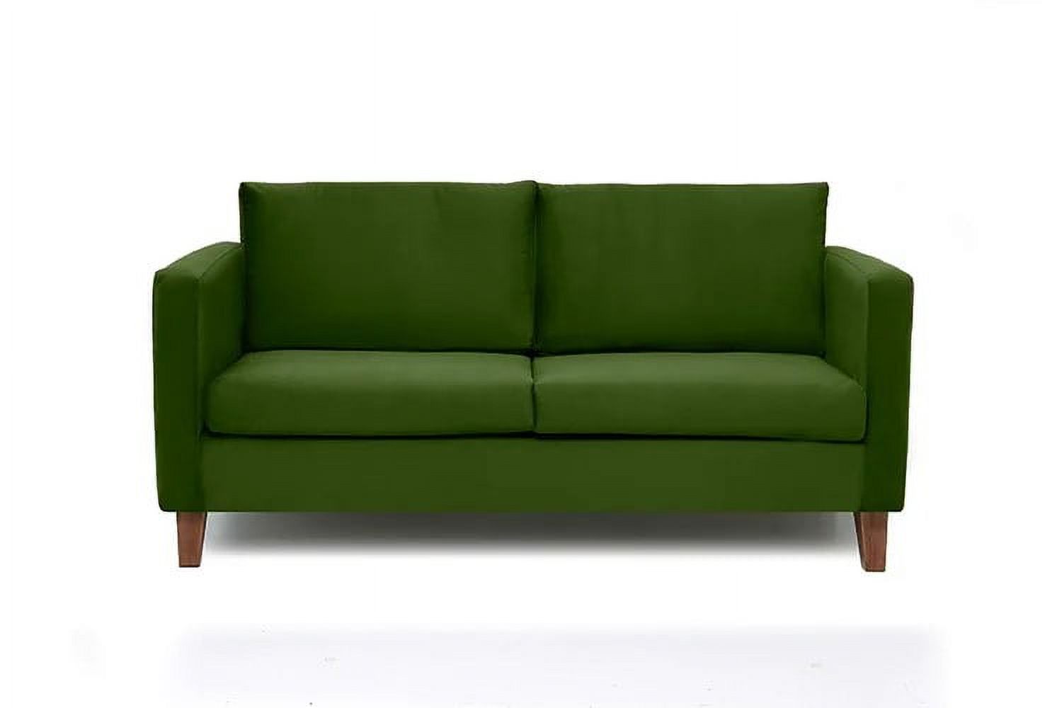 Barra Design - Sofá Mila 3C Felpa Verde