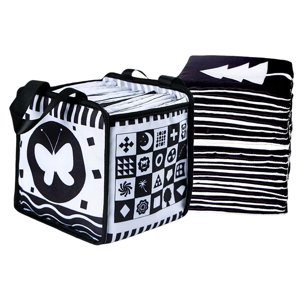 Bothyi - Tarjetas Flash Juguetes Lavables Con Bolsa De Almacenamiento Para Niños Mayores De 0 Años Niñas Negro Blanco