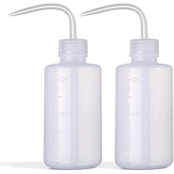 Botella Lavado DONSTRAW 250ml LDPE 2 Unidades Boca Angosta