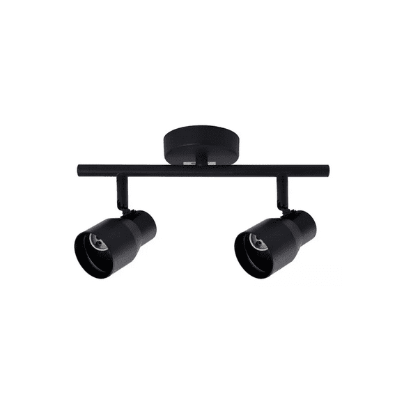 Lámpara Techo Doble Dirigible Porta Gu10 220v - 240v Negro