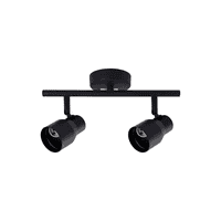 Importclick - Lámpara Techo Doble Dirigible Porta Gu10 220V - 240V Negro