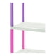 thumbnail image 3 of Estante Repisa Rack plastico 4 Niveles 61x30x129cm Rimax fucsia Tamaño Único, 3 of 5