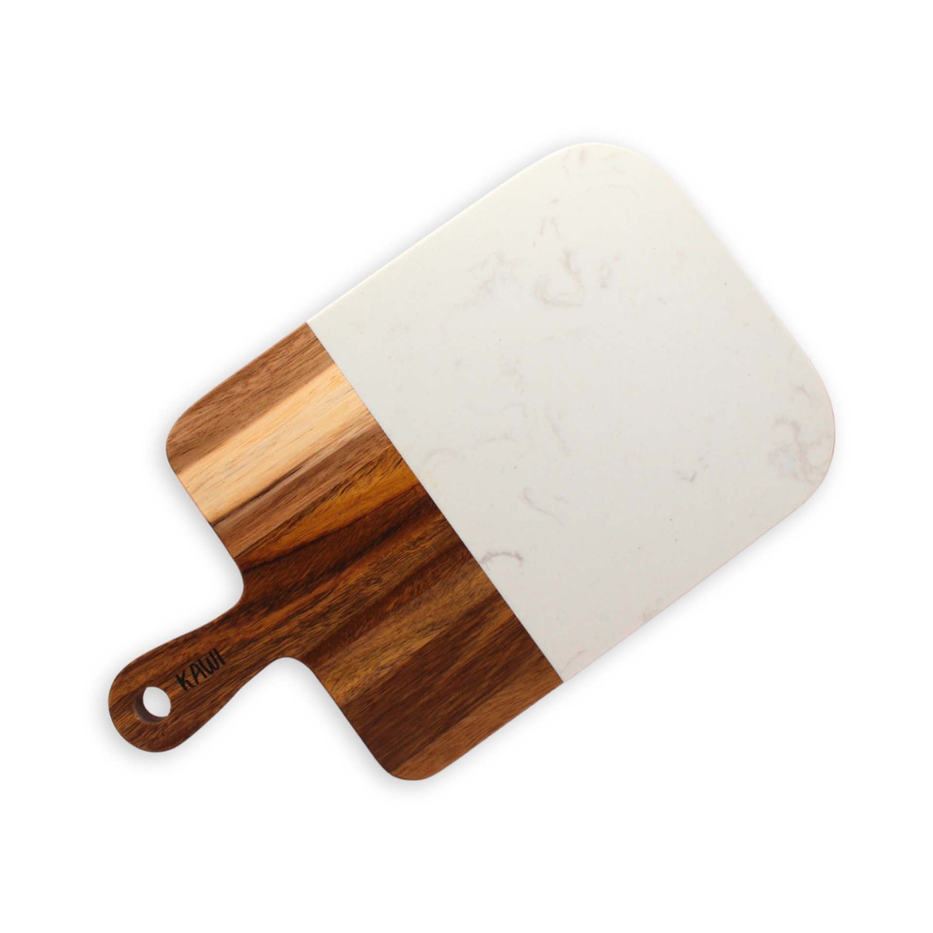 Tabla Aperitivo Rectangular Madera De Acacia Y Mármol Kawi®