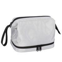 Magideal - Neceser Para Hombre, Bolso De Mano Para Cosméticos, Bolsa De Almacenamiento Para Ducha, Bolsa Organizadora De Viaje, Bolsa De Afeitar Para El Día Del Gris