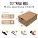 thumbnail image 3 of Caja para zapatos WALL QMER impermeable, paquete de 12 unidades, 33,5 x 21 x 13 cm, 3 of 6