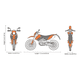 thumbnail image 2 of Moto KTM 690 Enduro R coleccionable a escala naranjo, 2 of 3