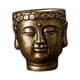 thumbnail image 2 of Cemento Buddha Cabeza Flor Estatua Bonsai Florero De Flor Para El Patio De Interior Bronce De Regalo, 2 of 5