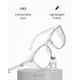 thumbnail image 4 of Gafas de seguridad Aqulius, elegantes y resistentes a los arañazos, que bloquean la luz azul, 4 of 4