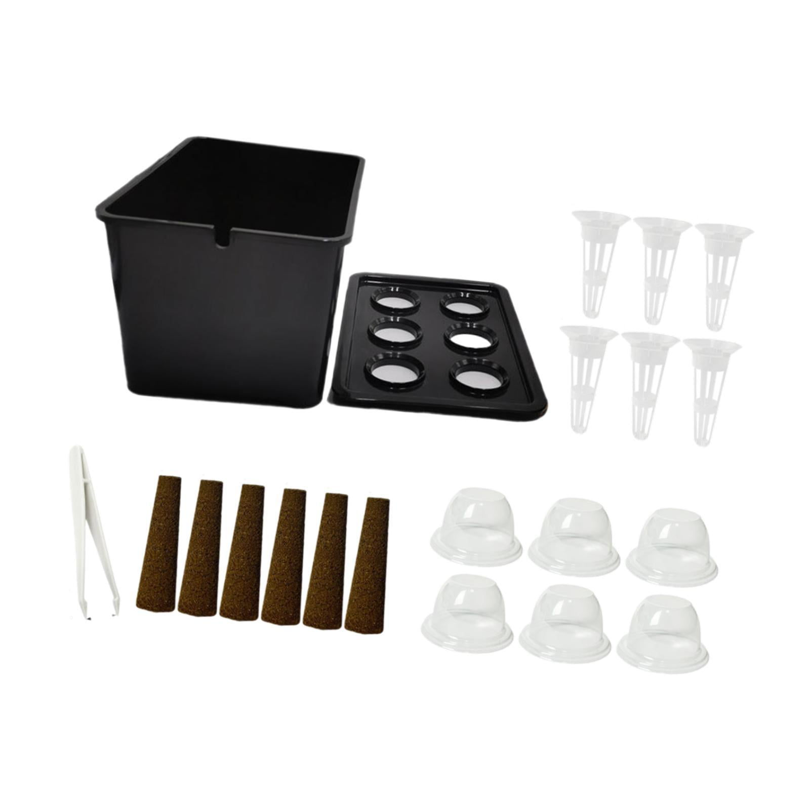 Ioensy - Sistema De Cultivo Hidropónico. Kit De Cultivo Hidropónico Para Balcón De Hotel. Parterre. Negro.