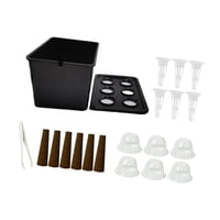 Ioensy - Sistema De Cultivo Hidropónico. Kit De Cultivo Hidropónico Para Balcón De Hotel. Parterre. Negro.