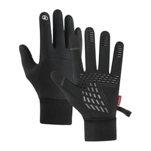 Ioensy - Guantes Cálidos De Invierno Guantes De Esquí Para Actividades Al Aire Libre Snowboard Trabajo Xl Negro