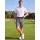 thumbnail image 2 of Pantalones Cortos de Golf de Trabajo Elásticos con Múltiples Bolsillos para Hombre INSPIRE CHIC L Gris Oscuro, 2 of 5