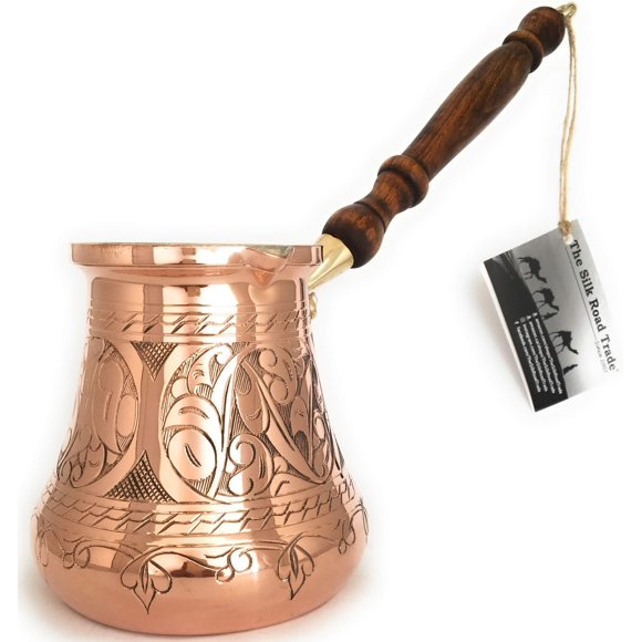 Cafetera The Silk Road Trade PC Series 830 ml de cobre macizo