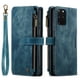 thumbnail image 1 of Wallet Case Artificial Leather Card Holder, Magnetic Kickstand & Zipper For Samsung Galaxy S23 S22 S21 S20 Ultra S21 FE S10 S9 S8 Plus Note 10 Note 20 Ultra, 1 of 3