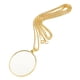 thumbnail image 2 of collar cadena mapa lupa lectura lupa lupa 5x oro, 2 of 2