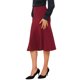 thumbnail image 4 of INSPIRE CHIC Faldas acampanadas de cintura alta para mujeres, falda midi casual de negocios de color sólido de los años 50, talla L, rojo, 4 of 6