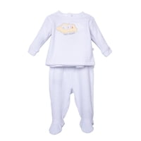 Pillin - Conjunto Plush Recién Nacido Unisex Blanco