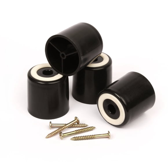 Slipstick CB512 Protector de Piso para Muebles de 2 Pulgadas de Altura con Agarre de Goma Antideslizante (Juego de 4) 2" de Ancho x 2" de Alto - Plástico Negro