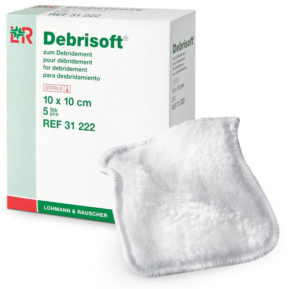 Pads de Desbridamiento Lohmann & Rauscher Debrisoft 10x10 cm 5 unidades