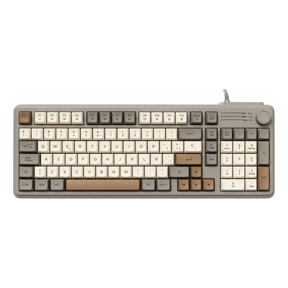 Teclado Gamer Rgb Wb-222 Usb Con Perilla Multimedia