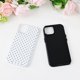 thumbnail image 2 of Funda DuiDuiQ para iPhone 13/14 de 6,1" blanca con lunares, 2 of 9