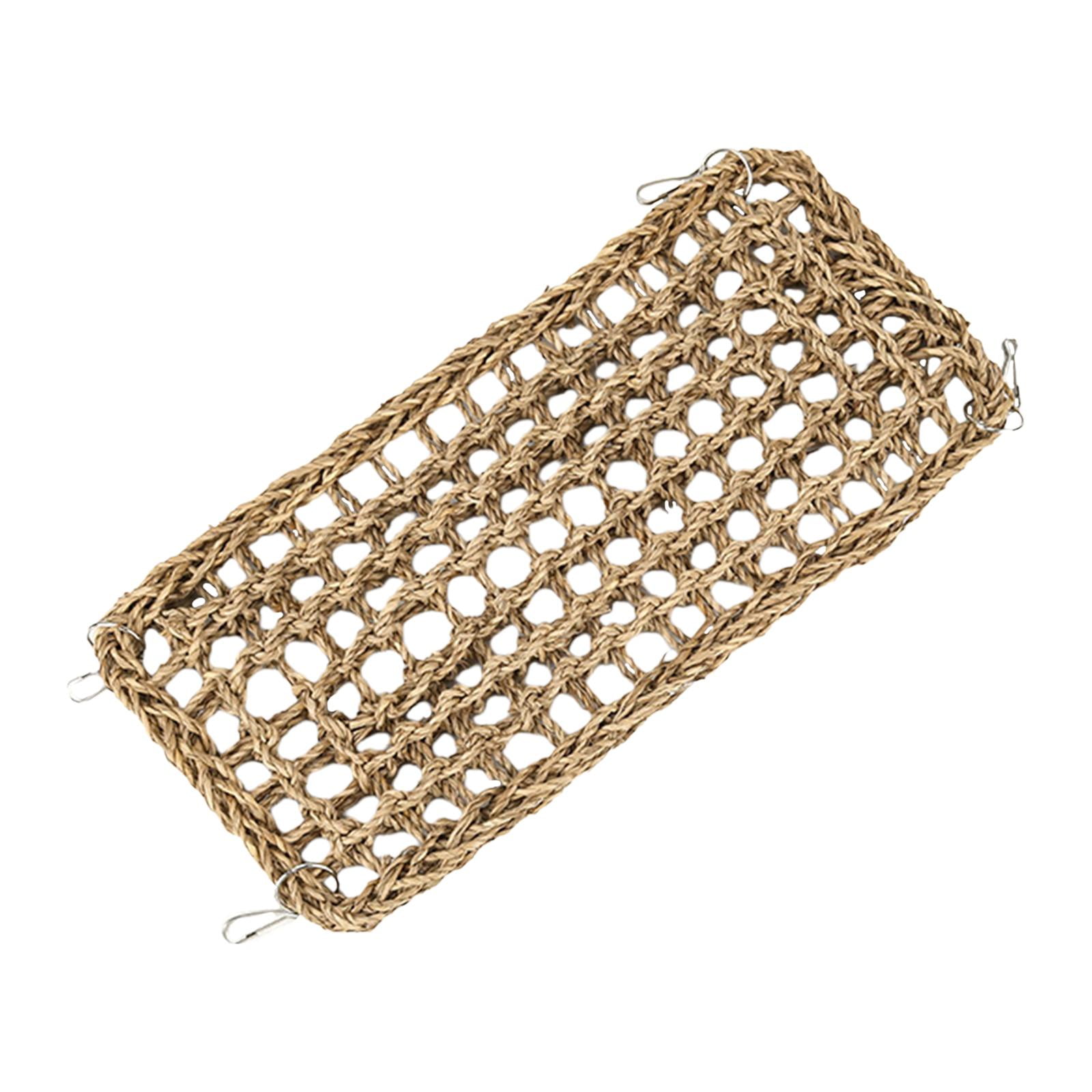 Escalera De Cuerda Para Escalar Loros, Estera De Pasto Marino Para Pájaros, Guacamayos, Periquitos, 40cm X 19cm