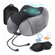 thumbnail image 2 of Almohada Viscoelástica para Viaje de Cuello con Antifaz Regalo Gris, 2 of 3
