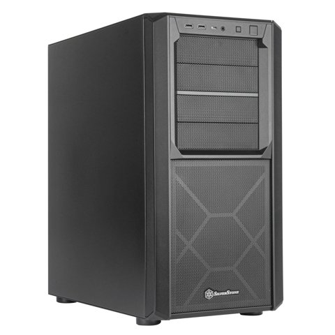 Chasis Silverstone Seta D1 Mid-Tower Atx Con Gran Capacidad De Almacenamiento