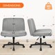 thumbnail image 2 of Escritorio de oficina sin brazos Chair NEO CHAIR Criss Cross, tela gris, 2 of 3