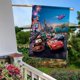 thumbnail image 5 of Disney Car McQueen-bandera de jardín temática. Regalo perfecto para fans, amigos y familiares, ideal para actividades al aire libre y decoración de fiestas.28CM*45CM, 5 of 5