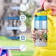 thumbnail image 5 of Las Estrellas de Charlie Brown Botella de Agua con Tapa Pop Top de Un Toque, Acero Inoxidable, a Prueba de Fugas, para Deportes, Botella Infantil azul 12 oz, 5 of 6